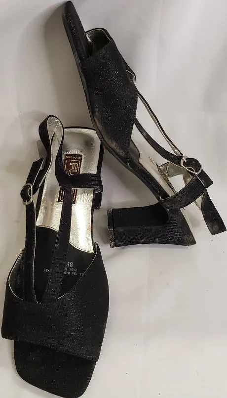 3.5" Leighton -- Women's Dress Sandal -- Black Faille