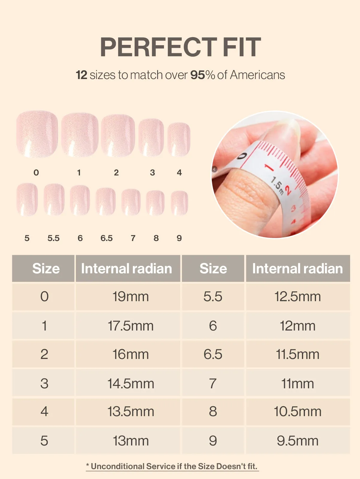 Acrylic Press On Nails - Short Square Light Pink