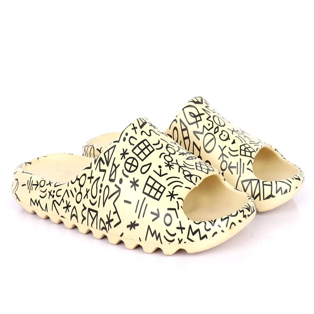 AD Hand Drawn Doodle Solar Soft Slides-Cream