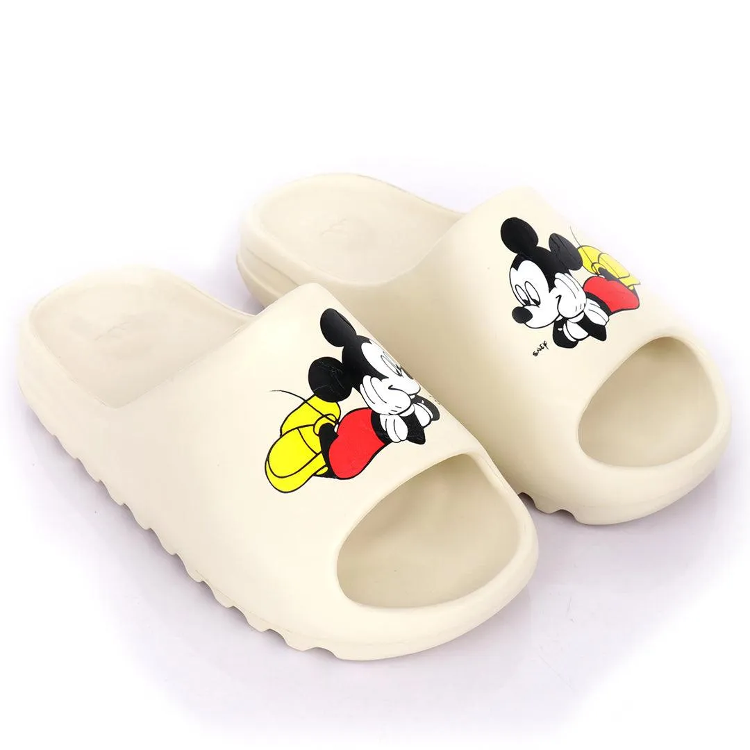 AD Mickey Mouse Slides-Cream