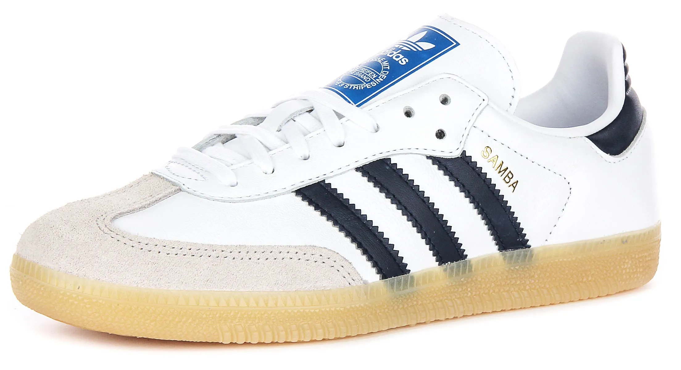 Adidas Samba OG In White Navy For Youth