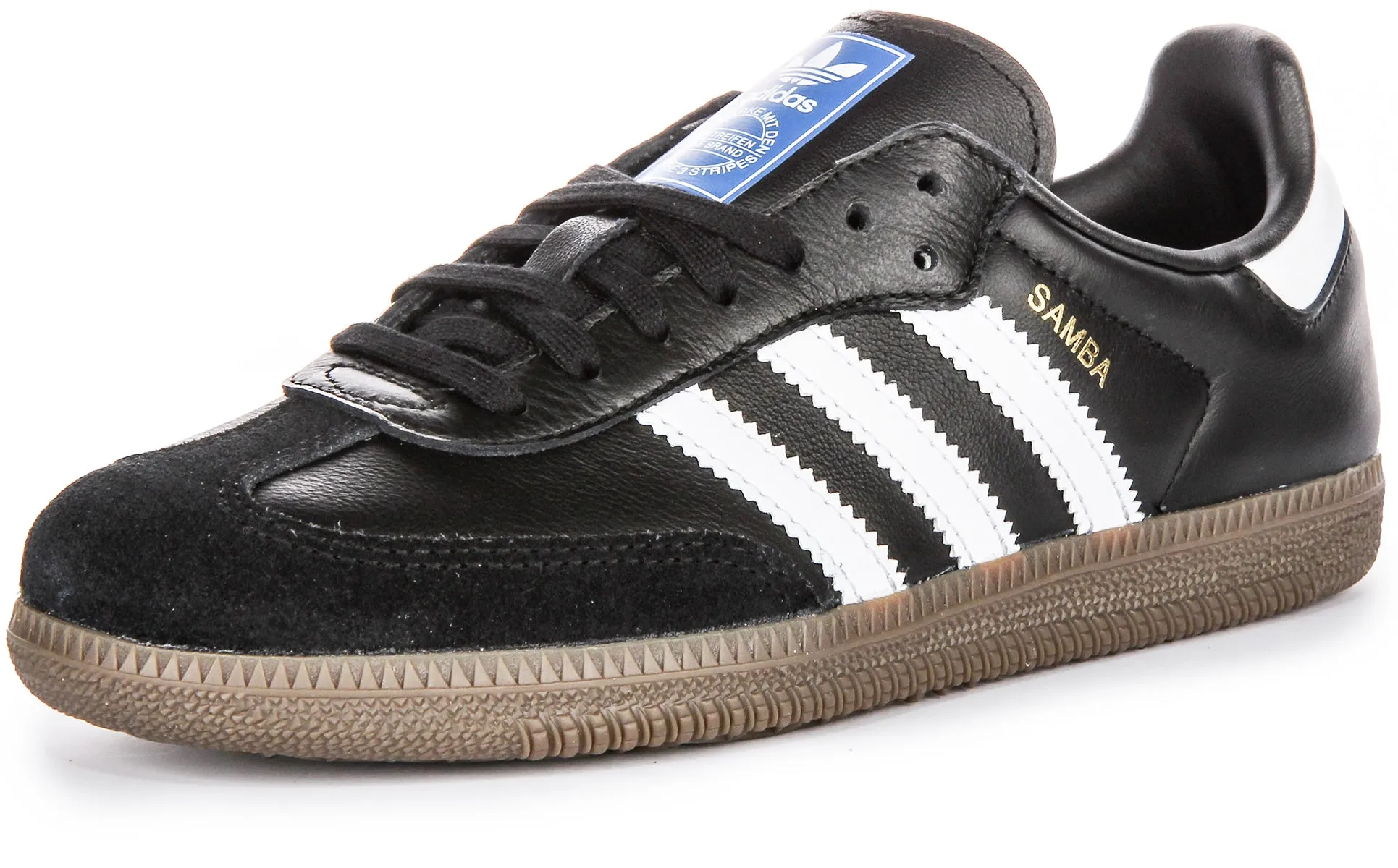 Adidas Samba OG J In Black White For Youth