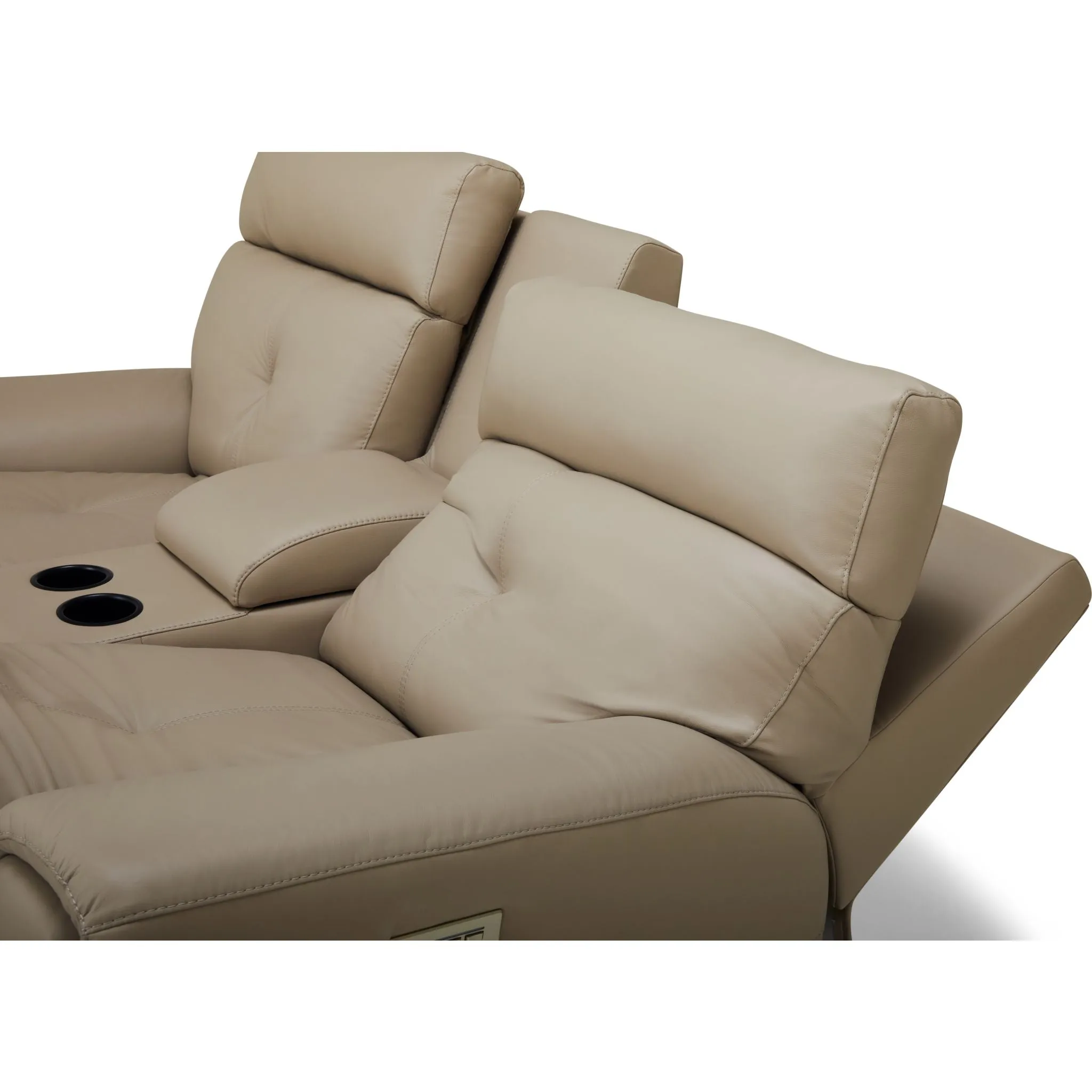 Aedon Power Reclining Loveseat with Headrest and Lumbar - Bali Harvest