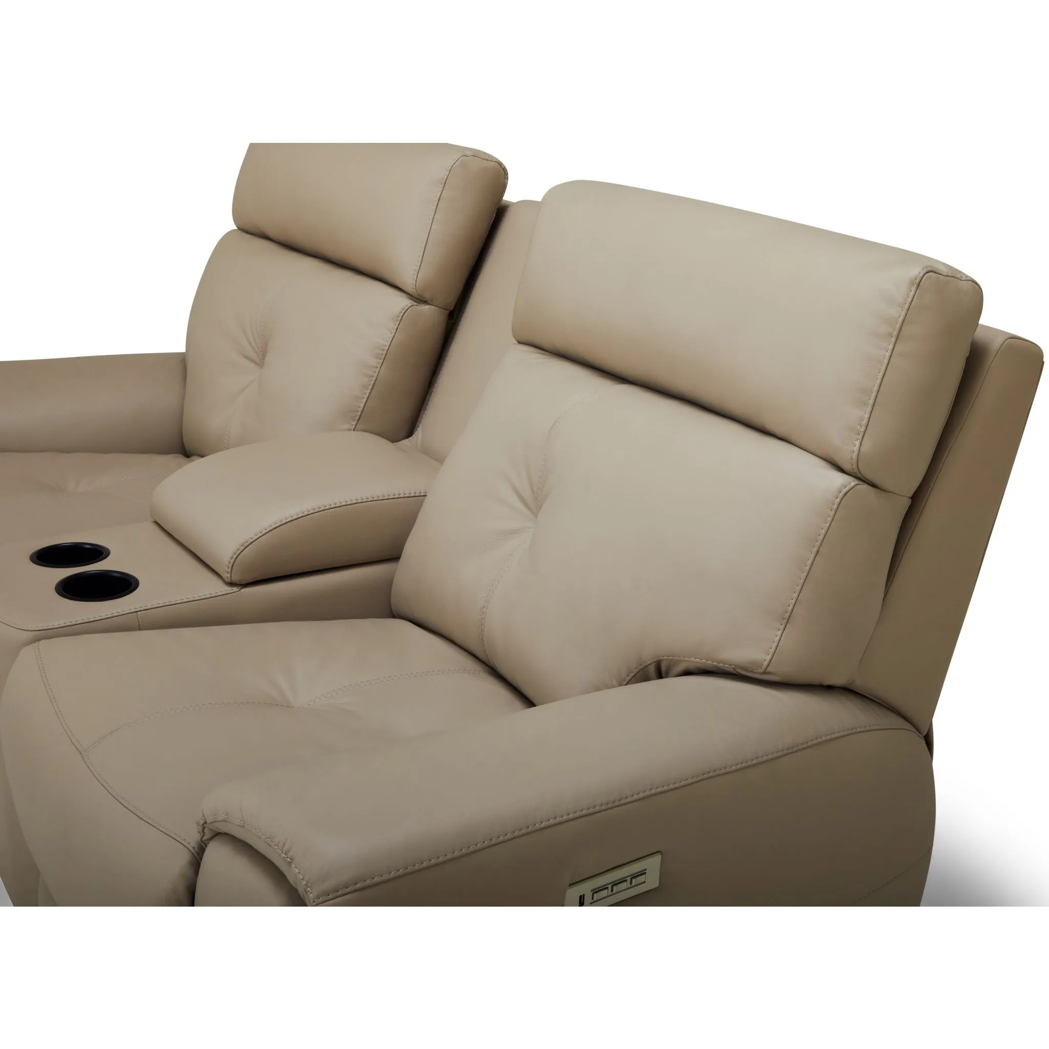 Aedon Power Reclining Loveseat with Headrest and Lumbar - Bali Harvest