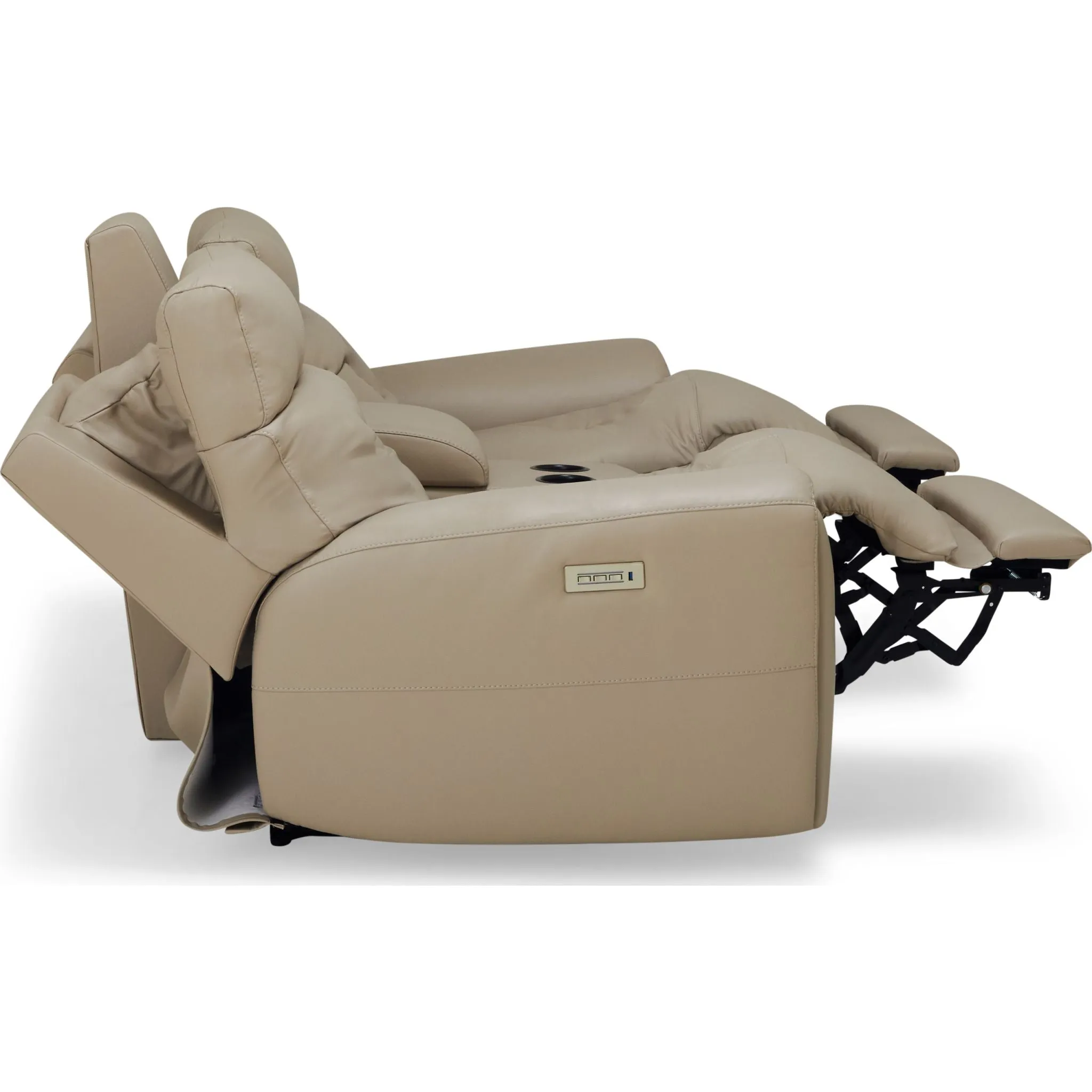 Aedon Power Reclining Loveseat with Headrest and Lumbar - Bali Harvest