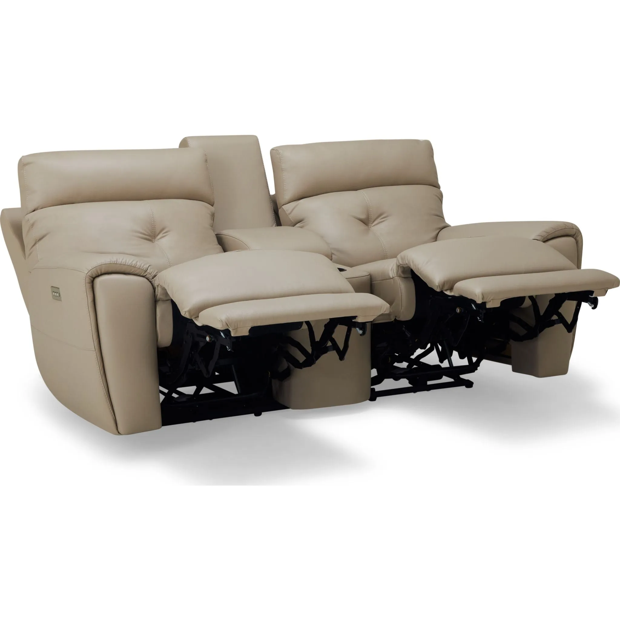 Aedon Power Reclining Loveseat with Headrest and Lumbar - Bali Harvest