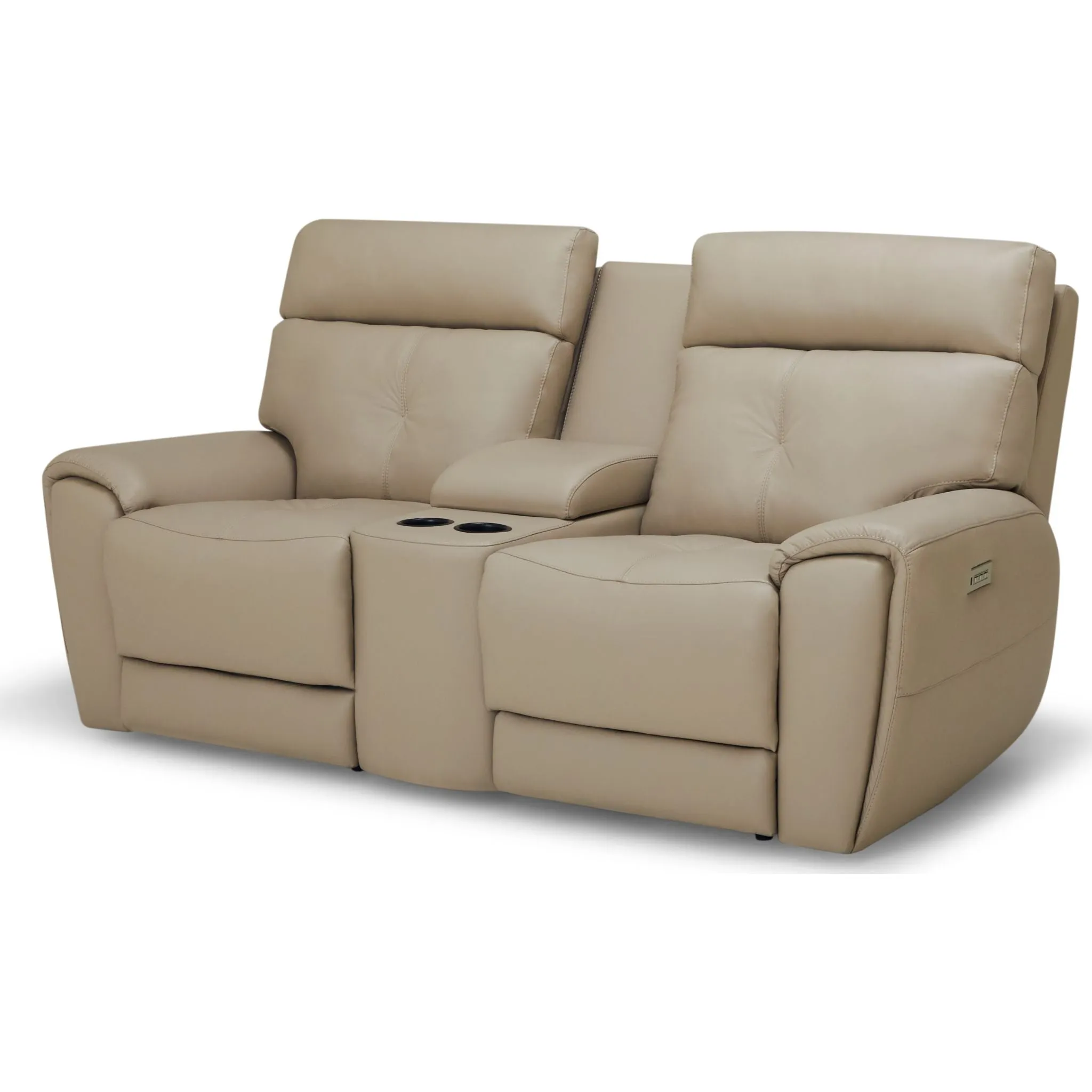 Aedon Power Reclining Loveseat with Headrest and Lumbar - Bali Harvest