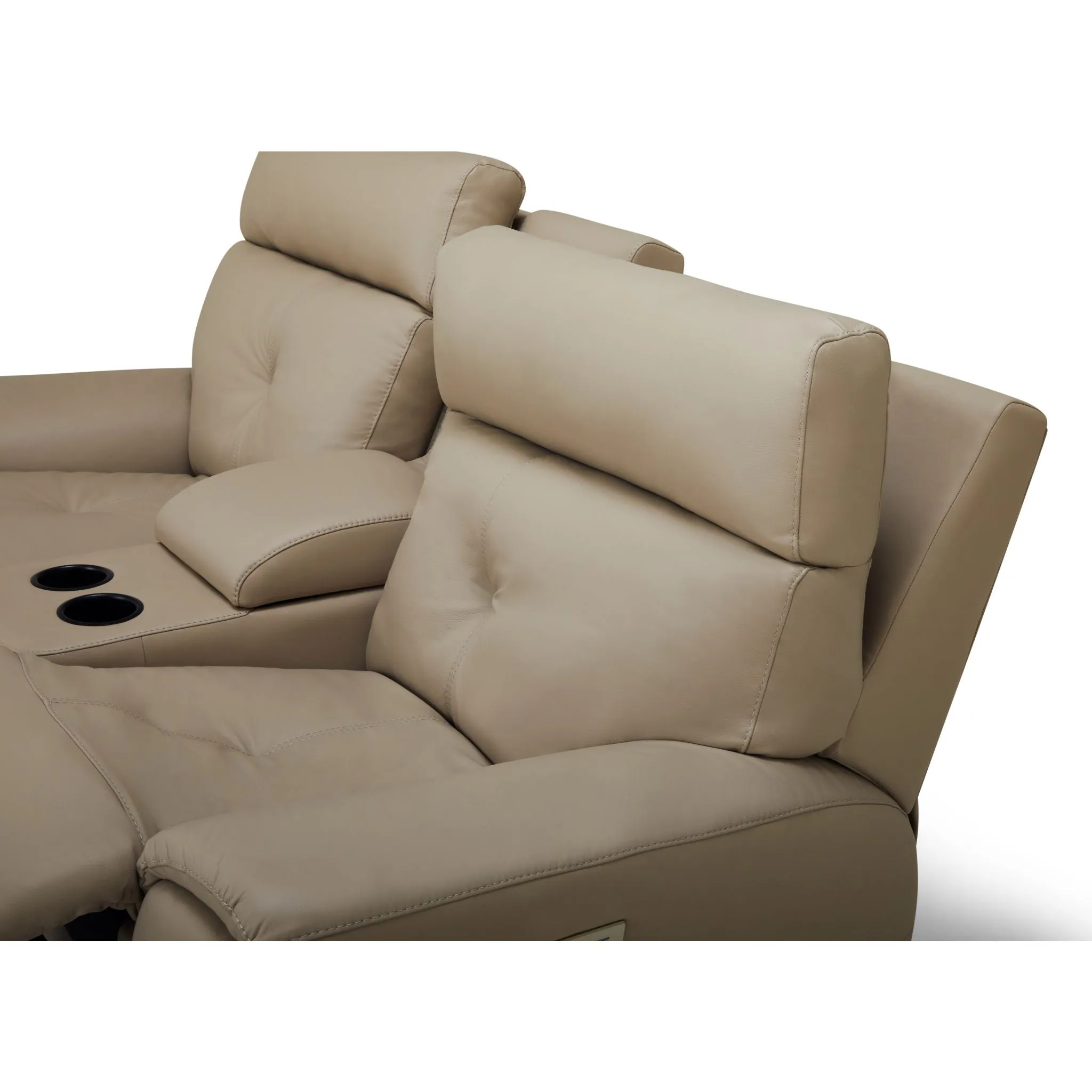 Aedon Power Reclining Loveseat with Headrest and Lumbar - Bali Harvest