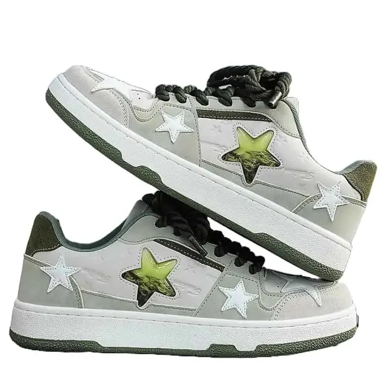 Aesthetic Thick Bottom Star Sneakers