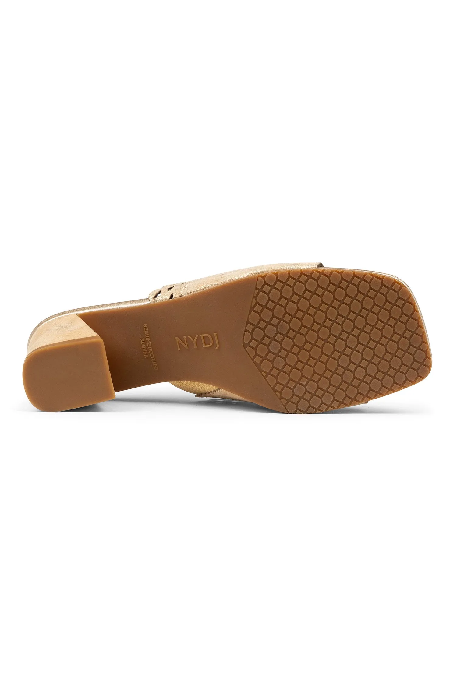 Alanah Mule Sandals - Natural Light Gold