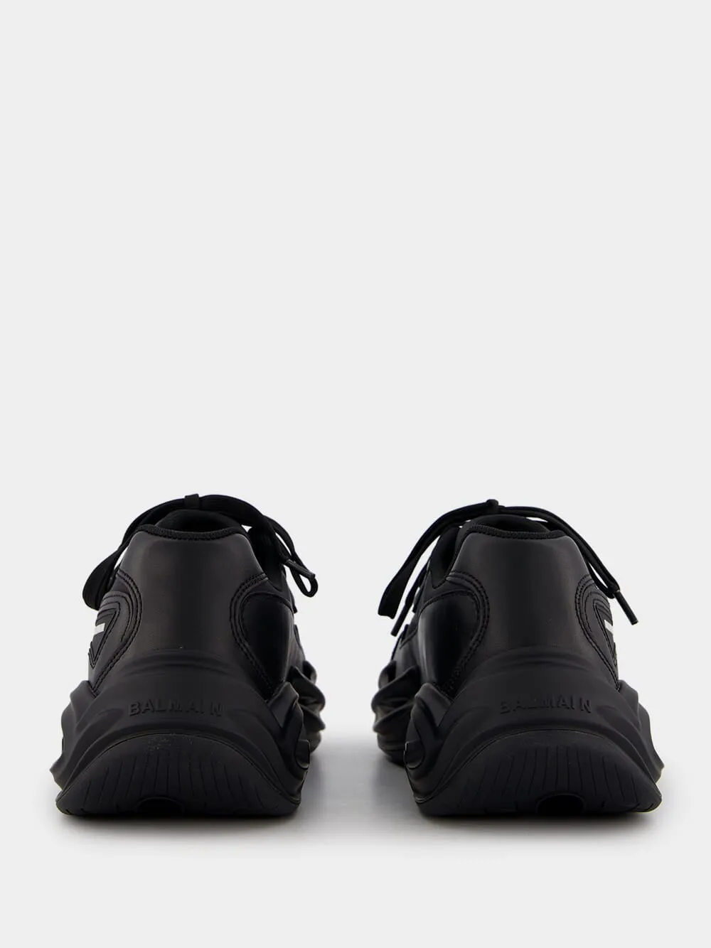 All-Black Run-Row Sneakers