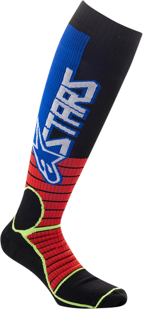 ALPINESTARS MX Pro Socks - Red/Yellow/Blue - Medium 4701520-3057-M