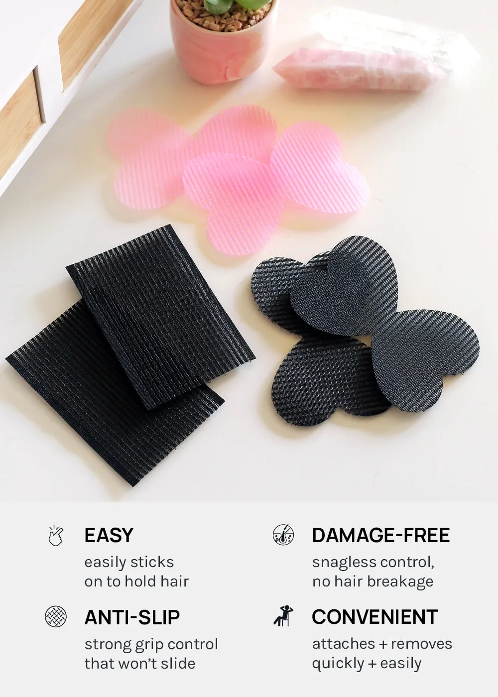 AOA Anti-Slip Hair Grippers - Rectangle