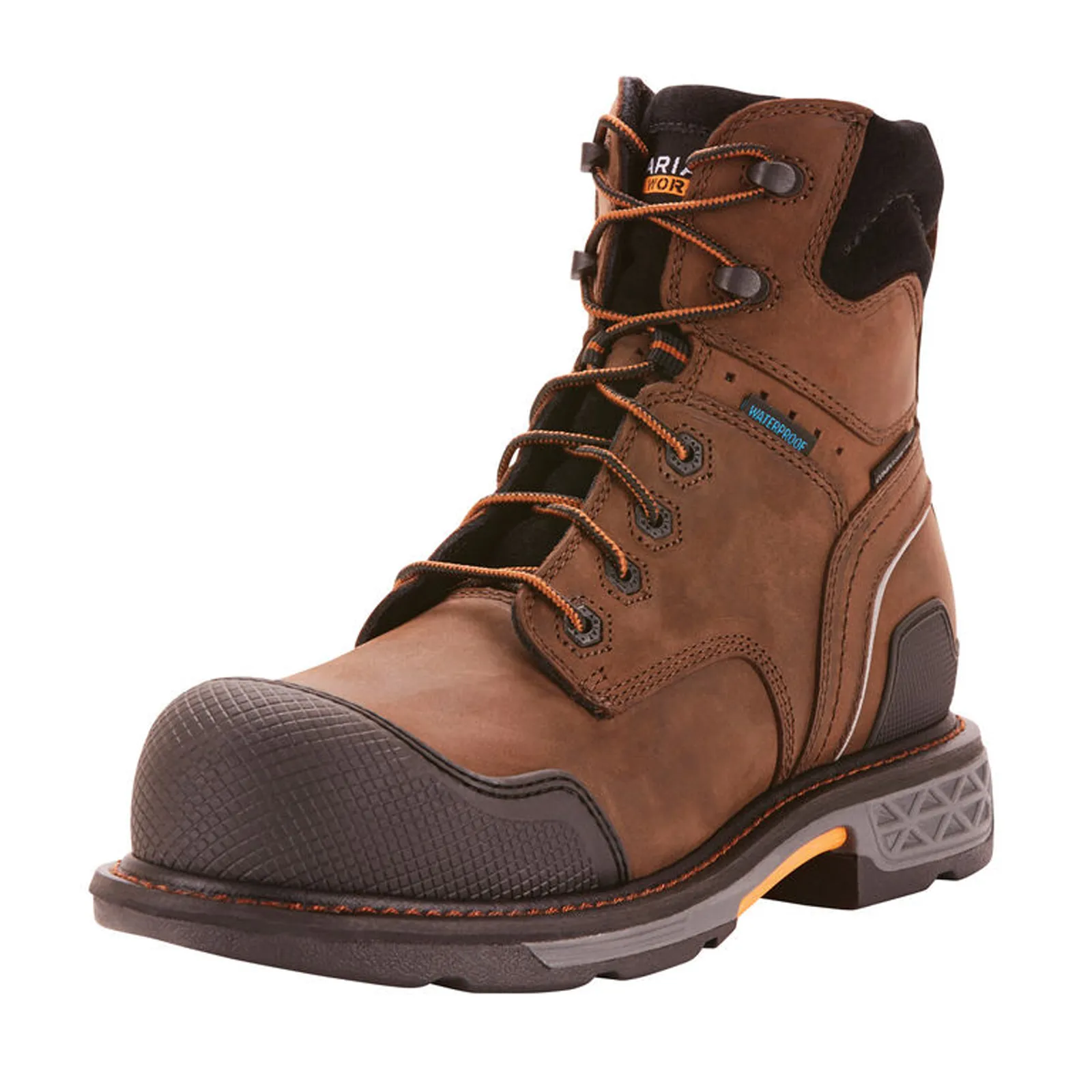 Ariat OverDrive XTR 6" Waterproof Composite Toe Work Boot (Men) - Oily Distressed Brown