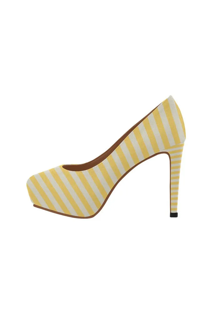 Aspen Gold Mini Stripes Women's High Heels (Model 044)