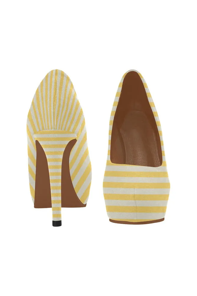 Aspen Gold Mini Stripes Women's High Heels (Model 044)