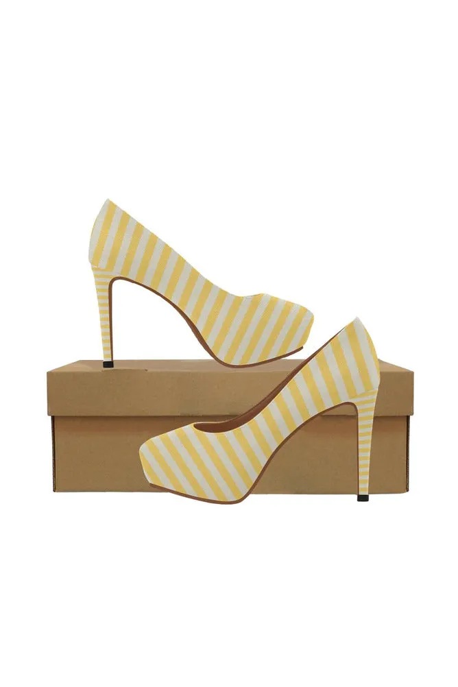 Aspen Gold Mini Stripes Women's High Heels (Model 044)