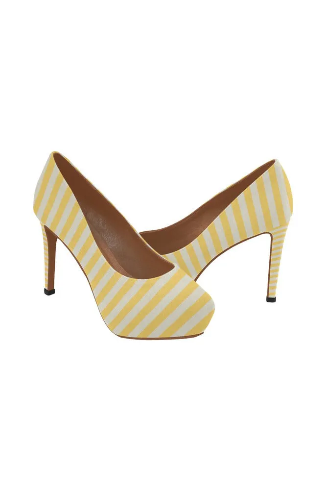 Aspen Gold Mini Stripes Women's High Heels (Model 044)