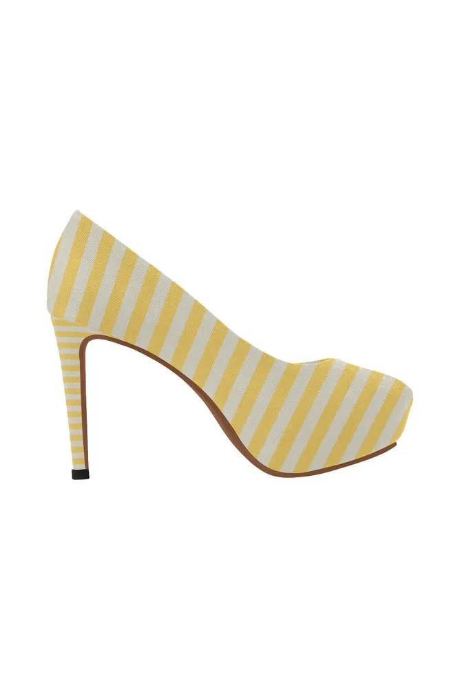 Aspen Gold Mini Stripes Women's High Heels (Model 044)