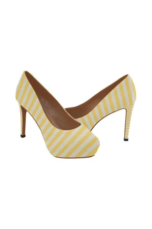 Aspen Gold Mini Stripes Women's High Heels (Model 044)