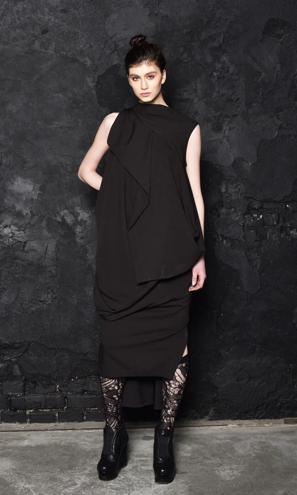 Asymmetric Sleeveless Dress