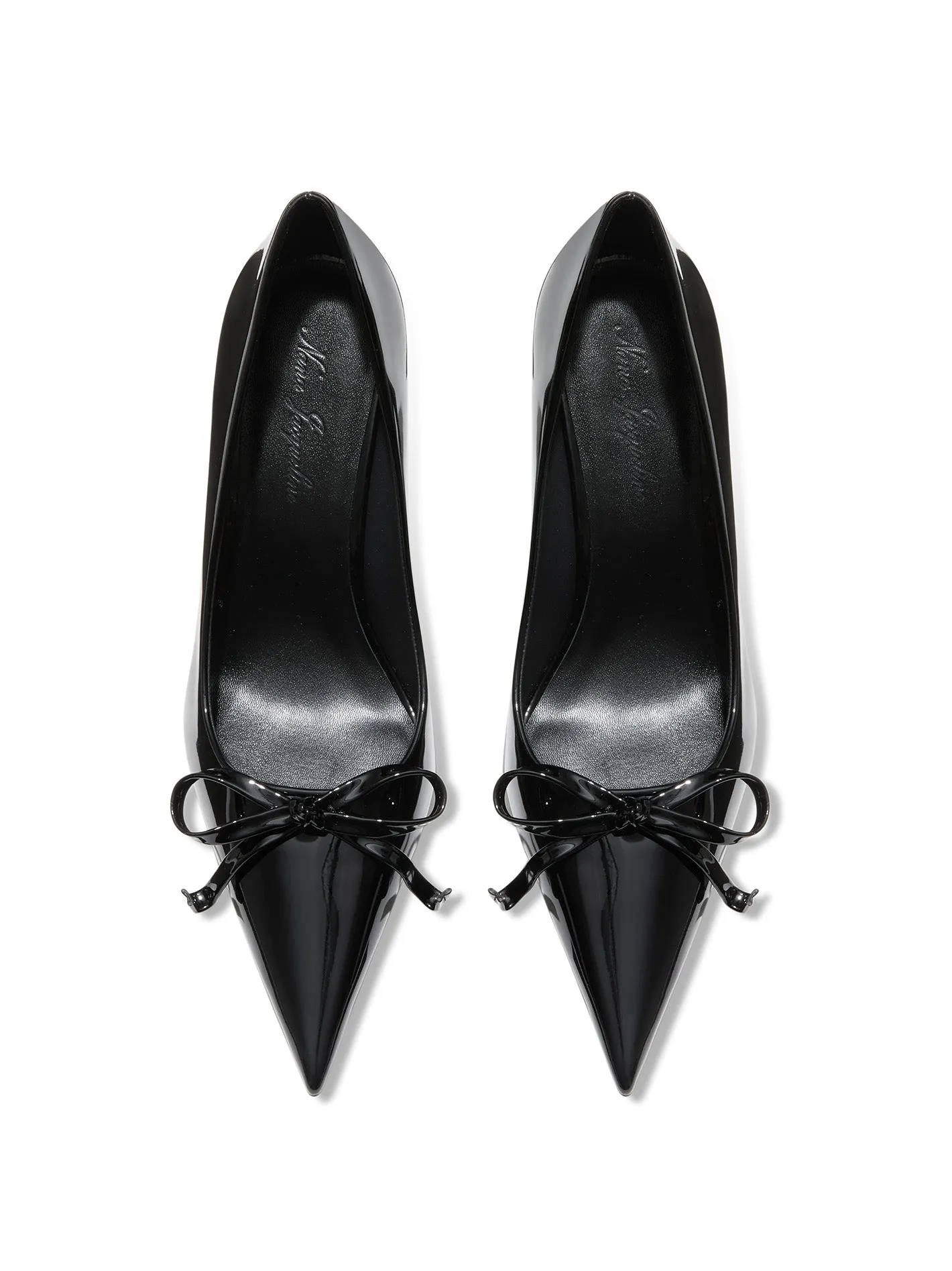 Audrina Bow Heels (Black)