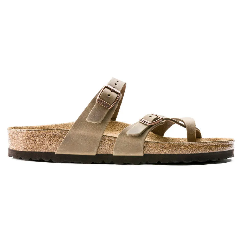 Birkenstock Women's Mayari Oiled Leather Sandal - Tobacco Brown 1011433