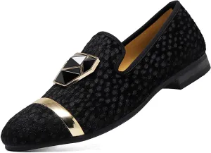 Black Panther Men's Formal Velvet Luxury Loafers