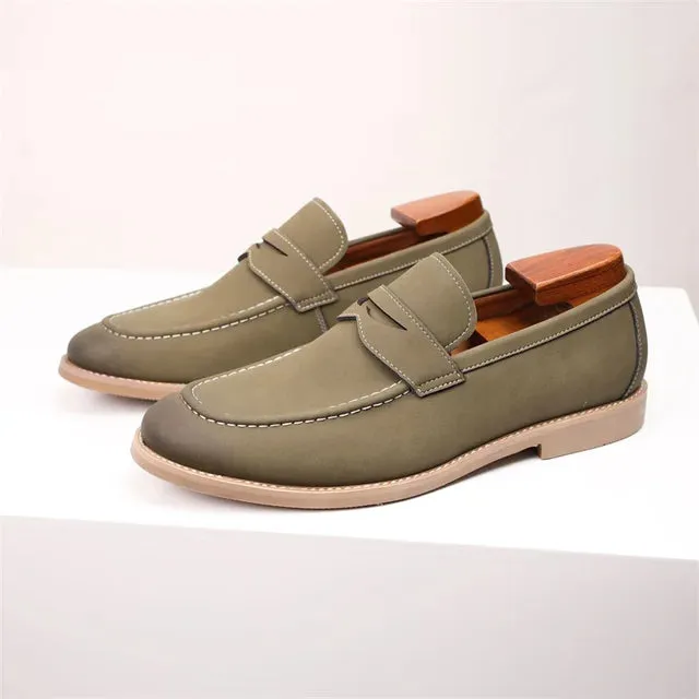 Casual Suede Cow Leather Loafers