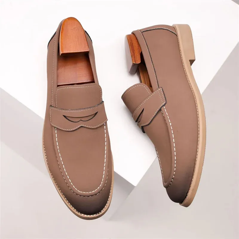 Casual Suede Cow Leather Loafers