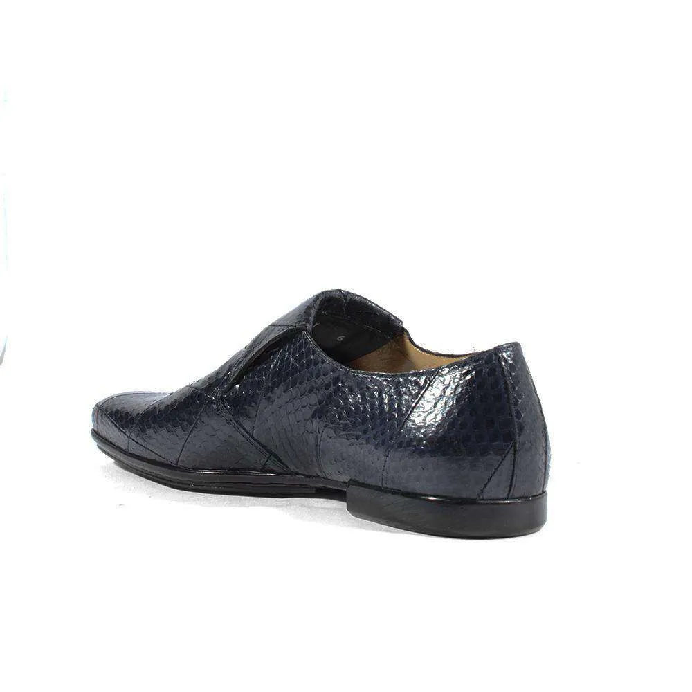 Cesare Paciotti Luxury Italian Italian Men's Designer Shoes Ayer Lux Navy Leather Loafers (CPM2622)