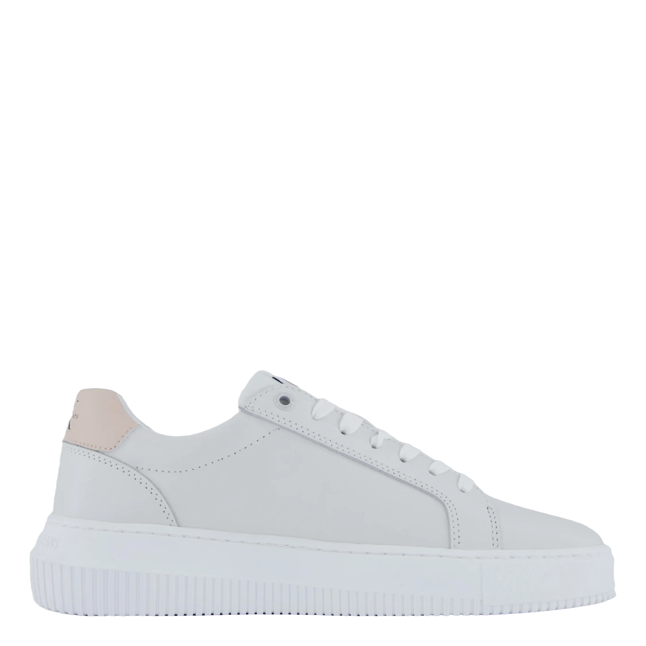 Chunky Cupsole Mono Lth Wn Bright White/whisper Pink