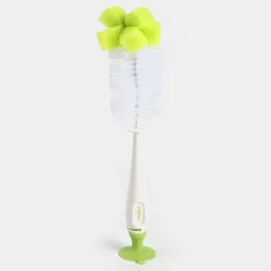 Cuddles Sponge Universal Feeding Bottle Brush 2 in 1-Green