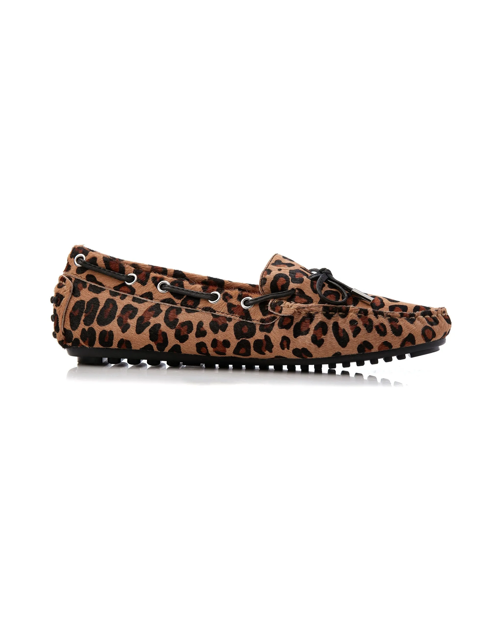 Daria Pony Tan Leopard Loafer