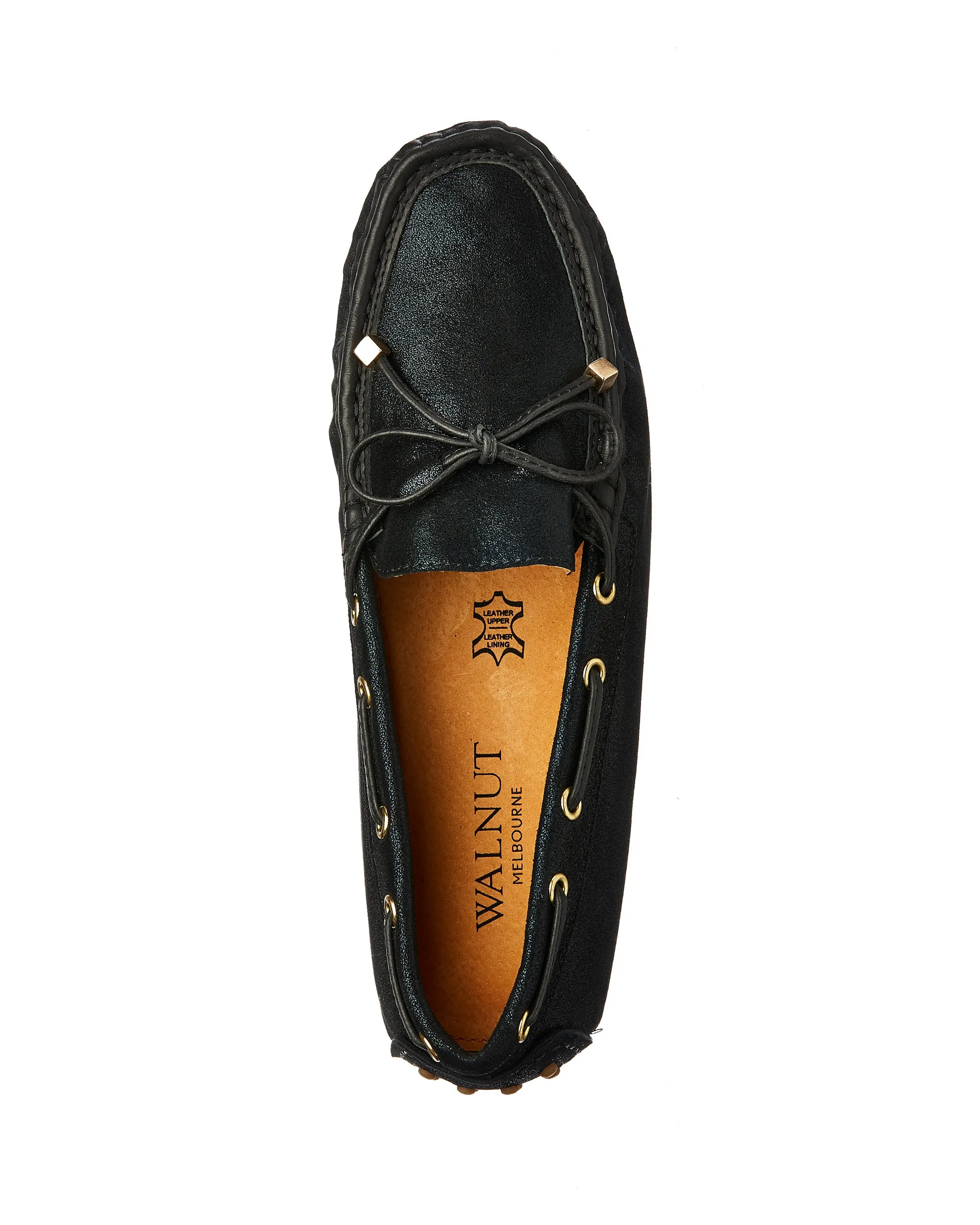 Daria Shimmer Loafer Black