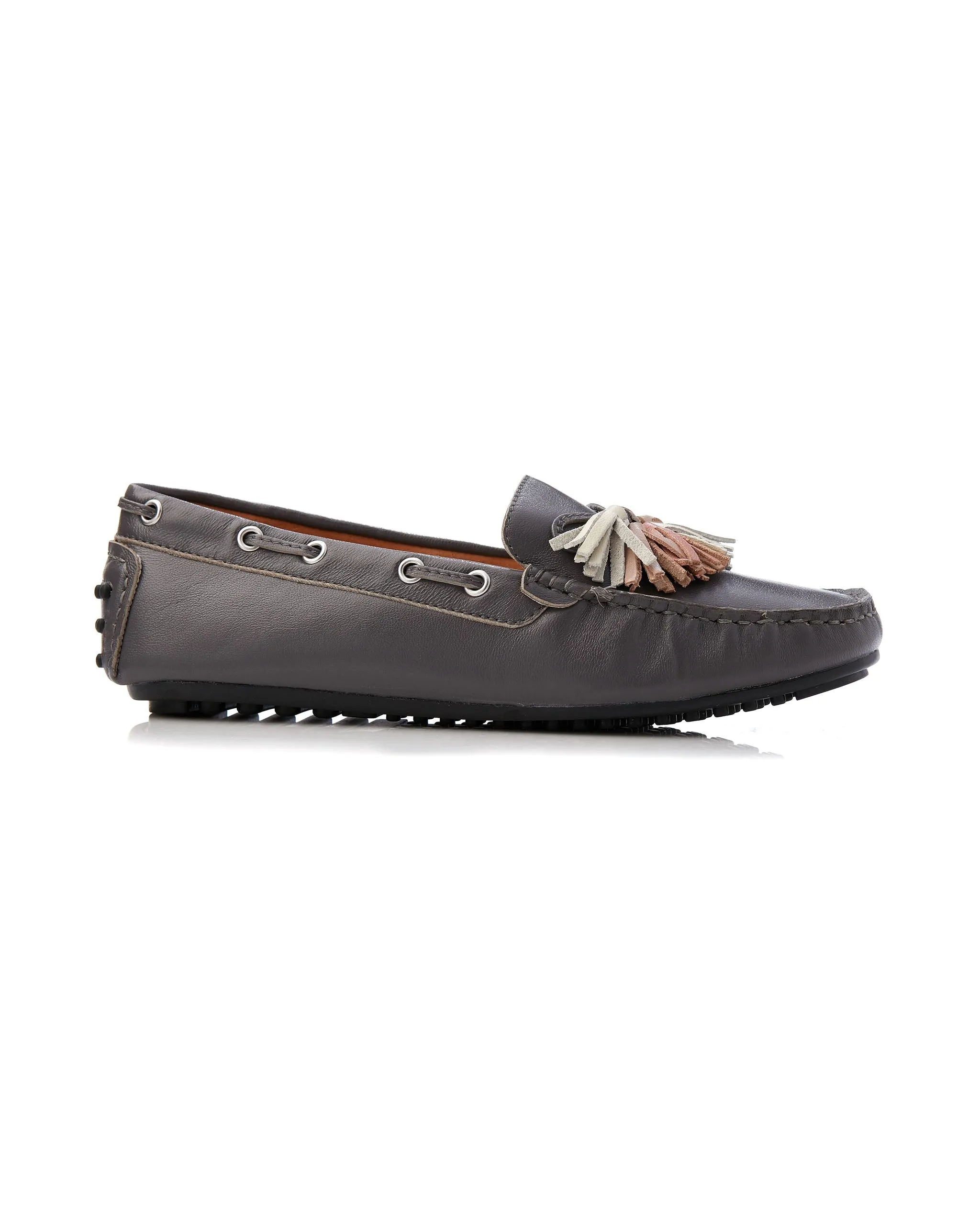 Daria Tassel Charcoal Loafer