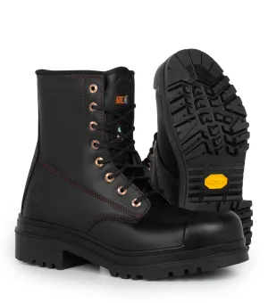 Dawson, Black | 8” Leather Work Boots | TC4  Vibram Outsole