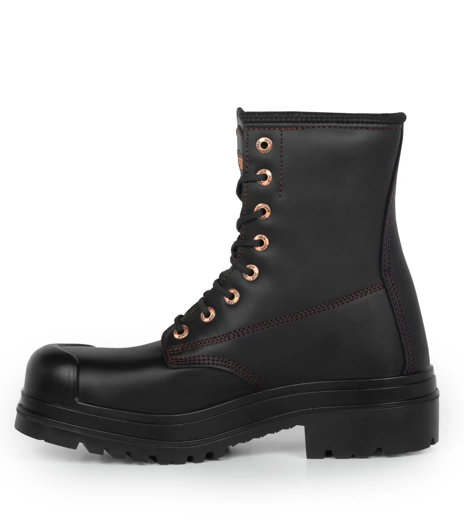 Dawson, Black | 8” Leather Work Boots | TC4  Vibram Outsole