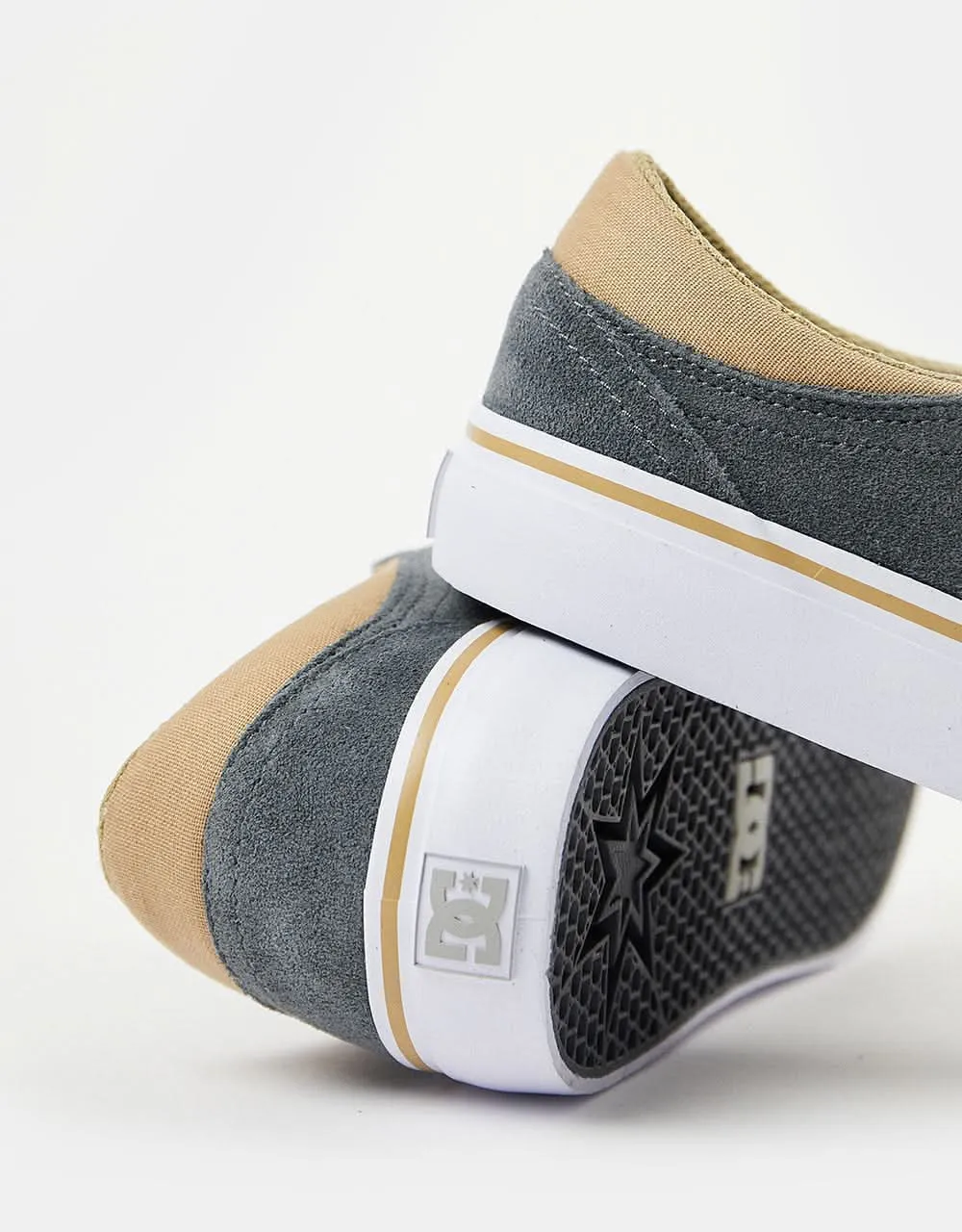 DC Trase SD Skate Shoes - Dark Grey/White