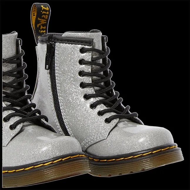 Dr Martens - TODDLER 1460 WHITE GLITTER