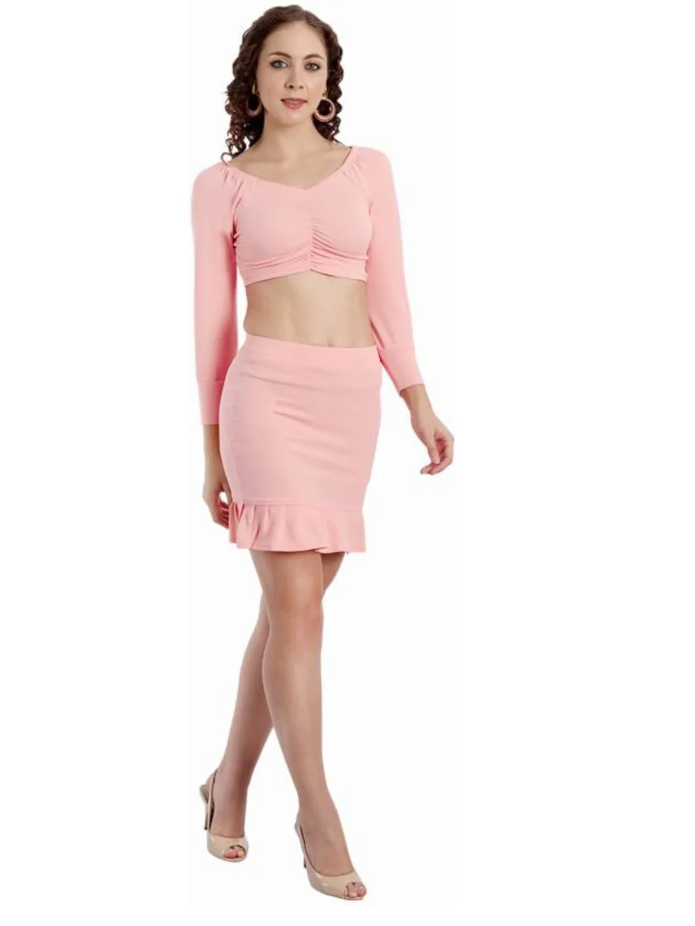 Elegant Peach co-ord set