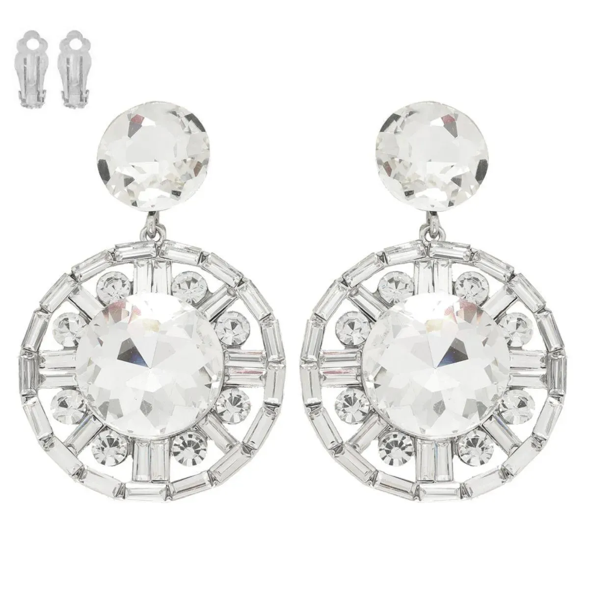 Elevate Any Outfit with Clear Circle Drop Earrings