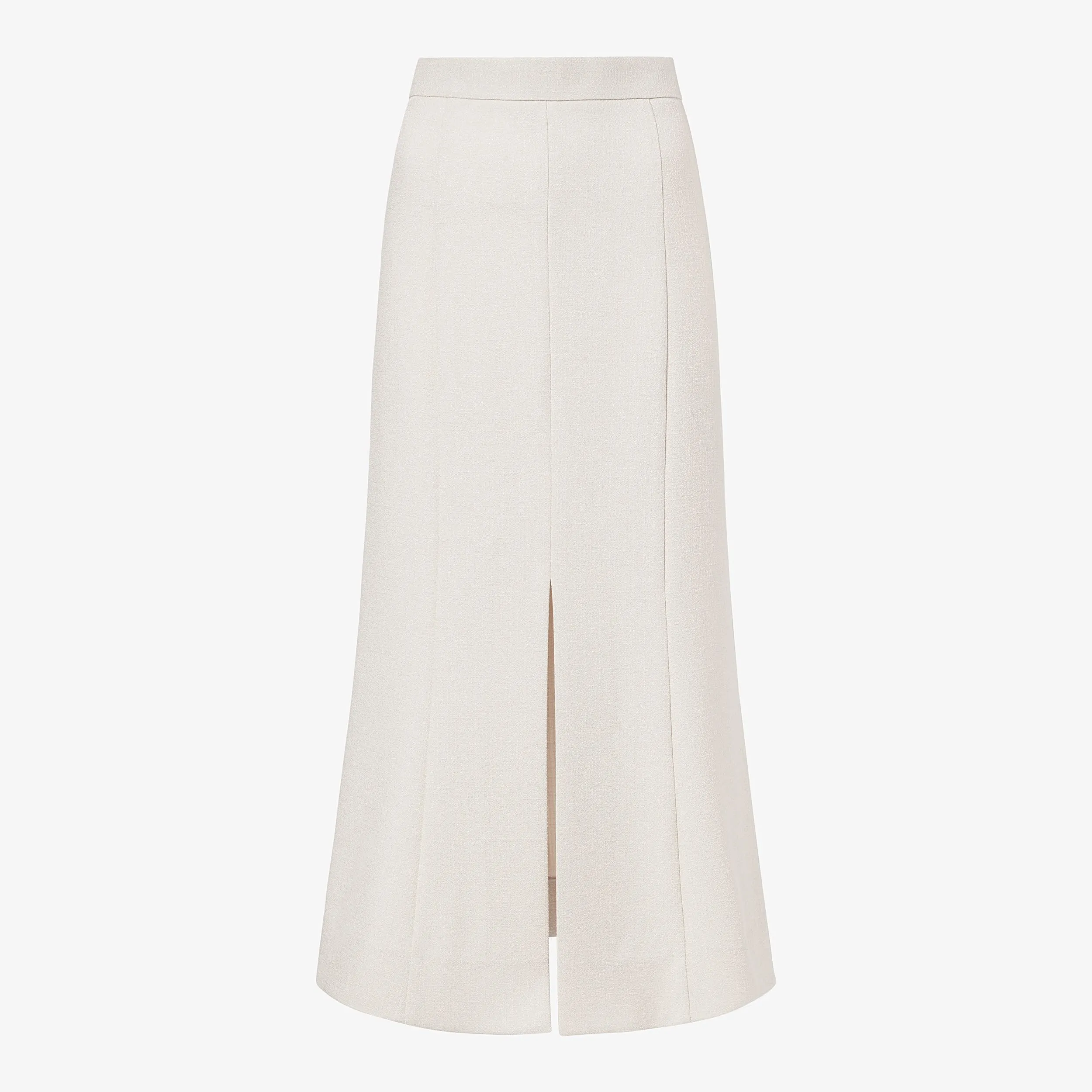 Eva Skirt - Textured Suiting :: Magnolia