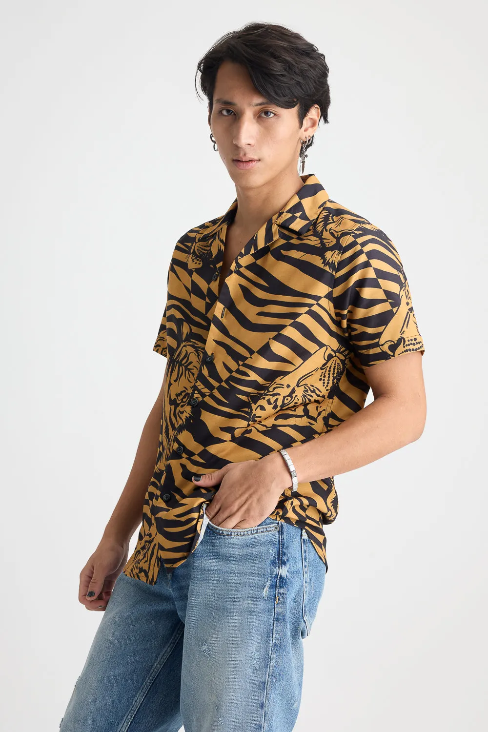 Feline Men's Pattern Shirt