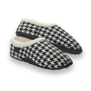 Freeze - Black & White Dogtooth Men's Slippers