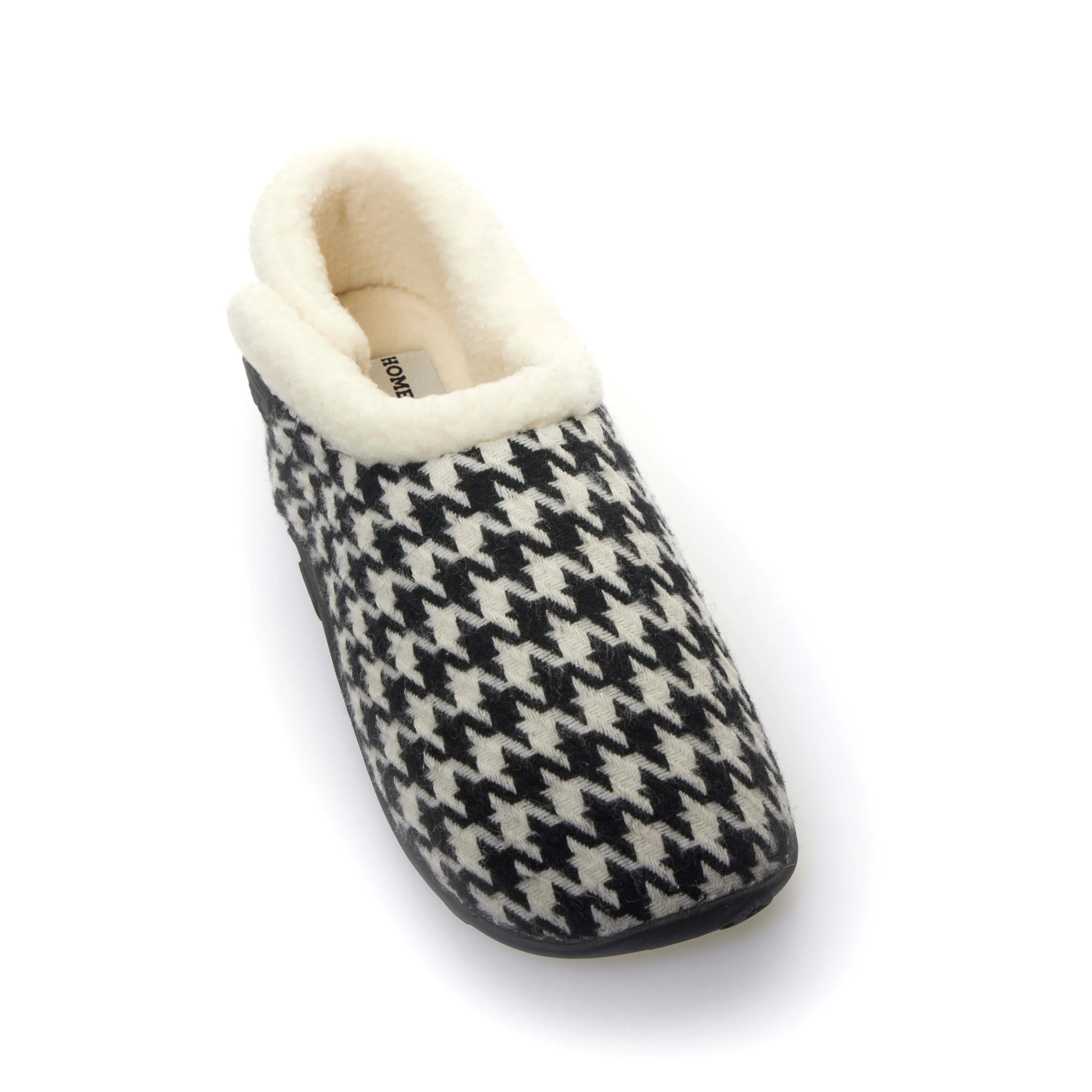 Freeze - Black & White Dogtooth Men's Slippers