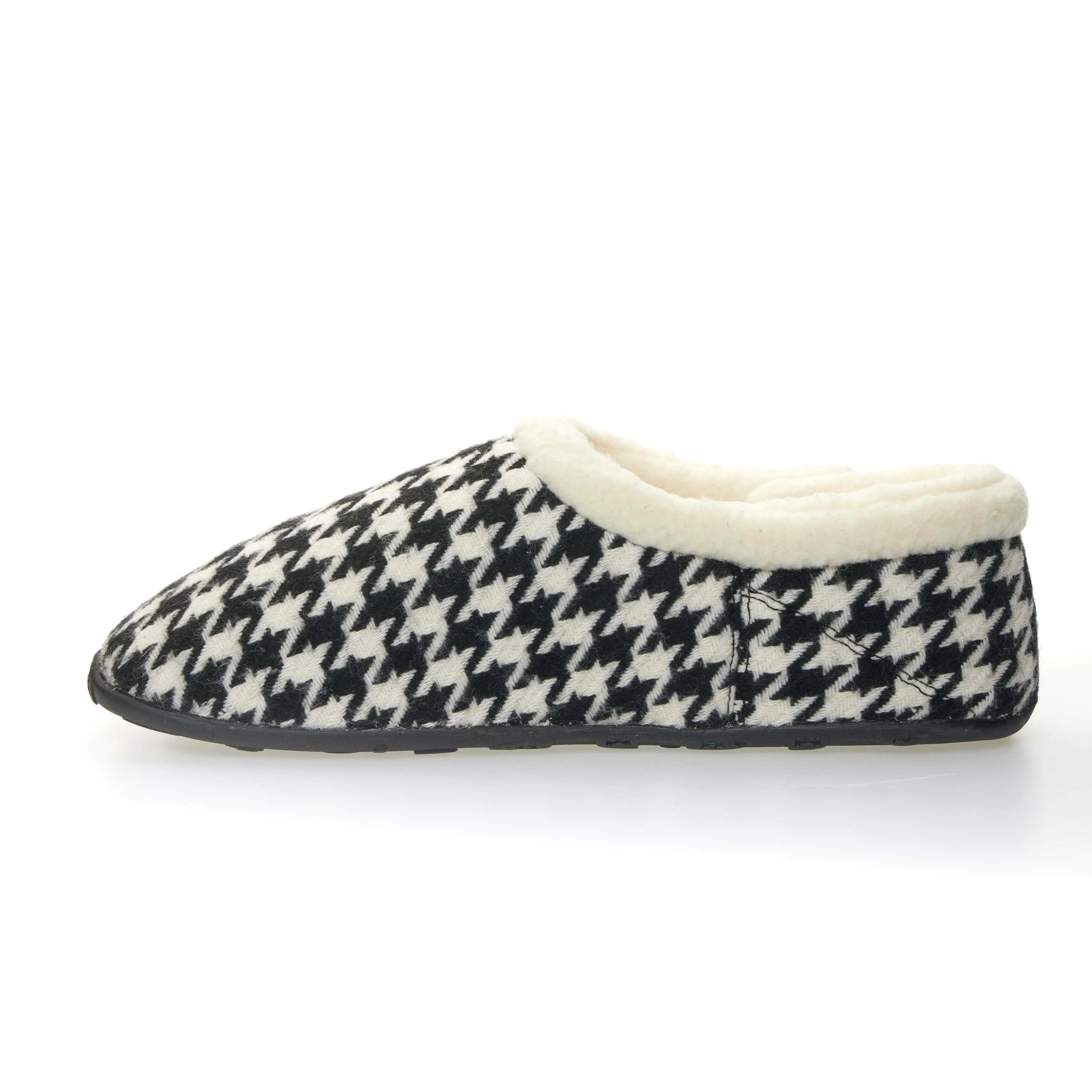 Freeze - Black & White Dogtooth Men's Slippers