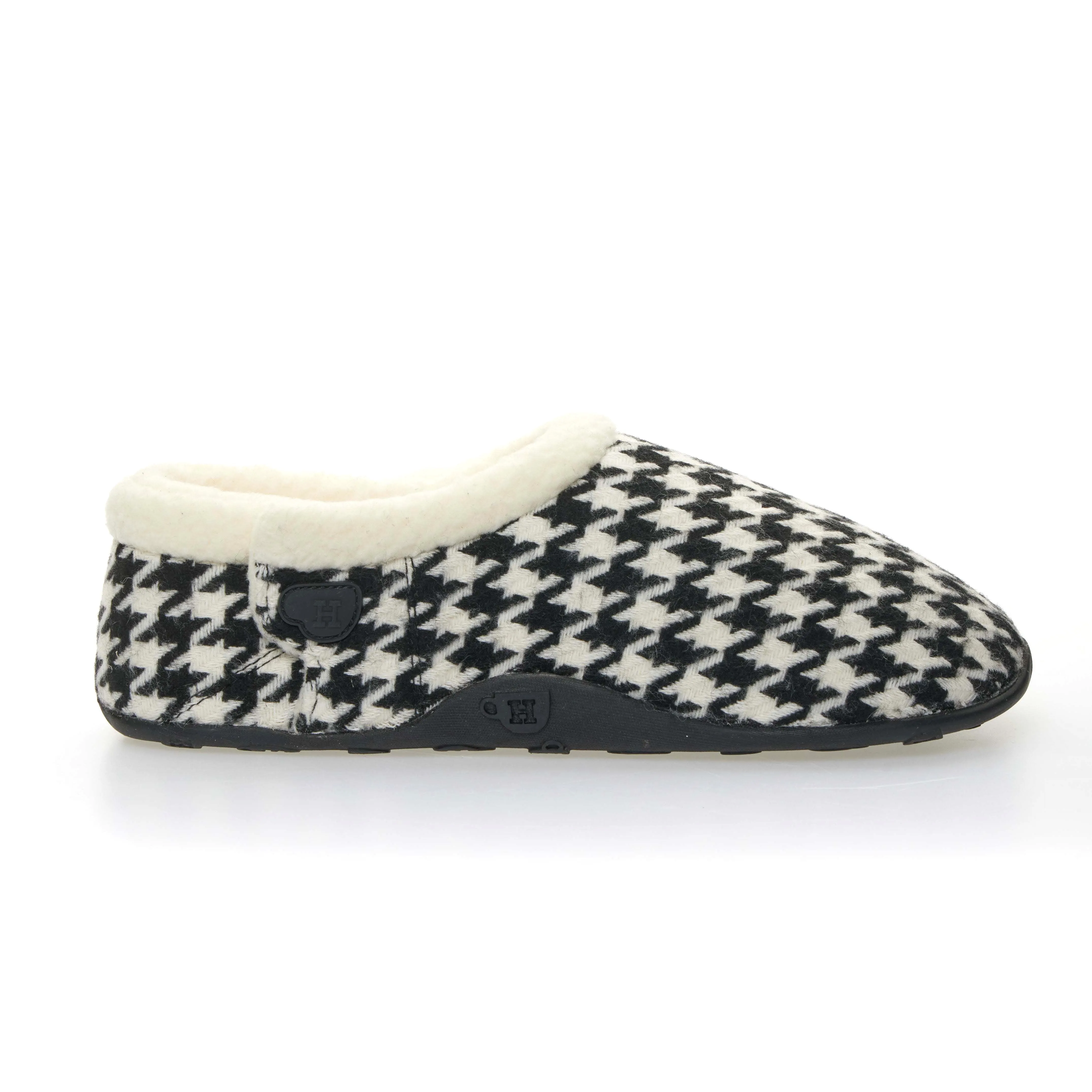 Freeze - Black & White Dogtooth Men's Slippers