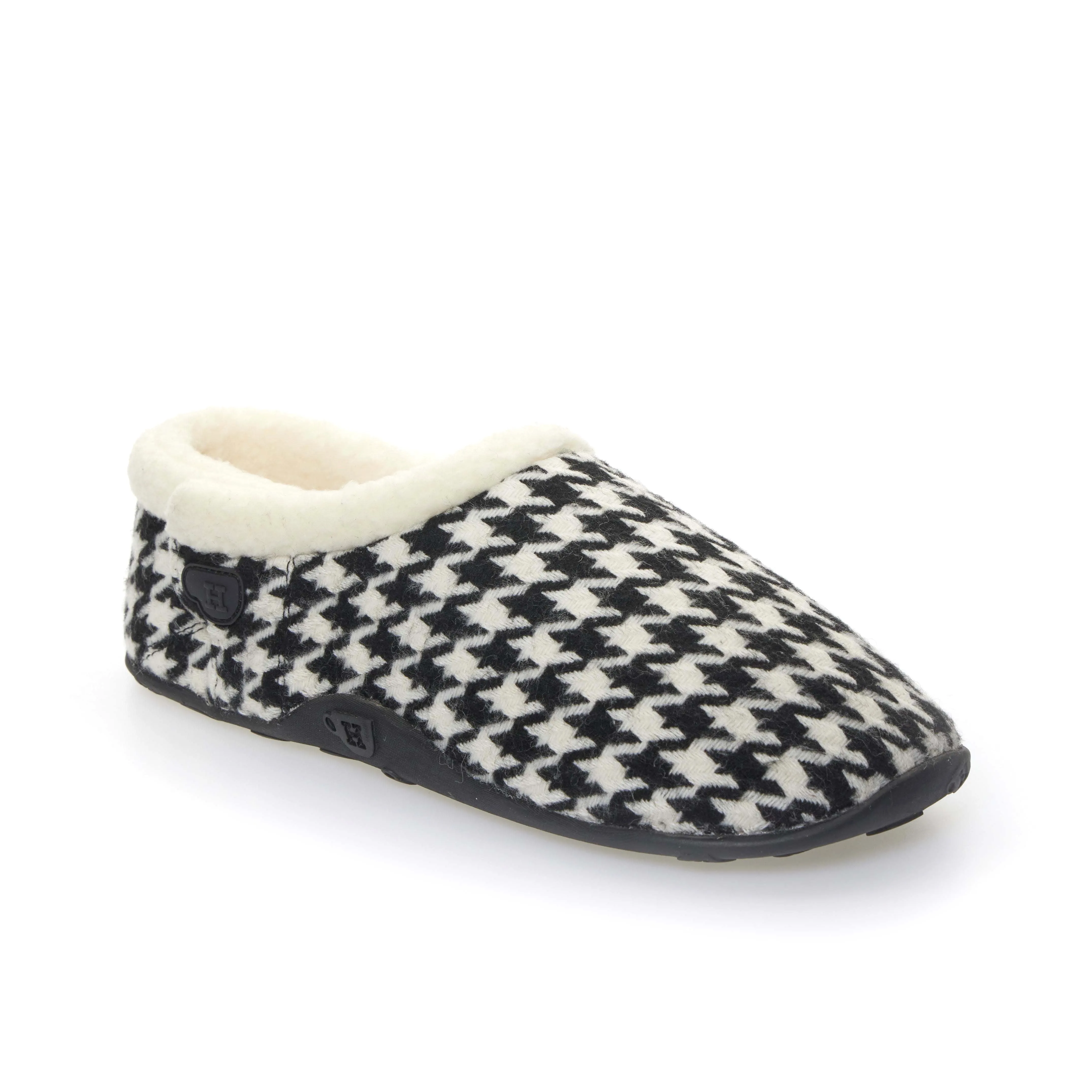 Freeze - Black & White Dogtooth Men's Slippers