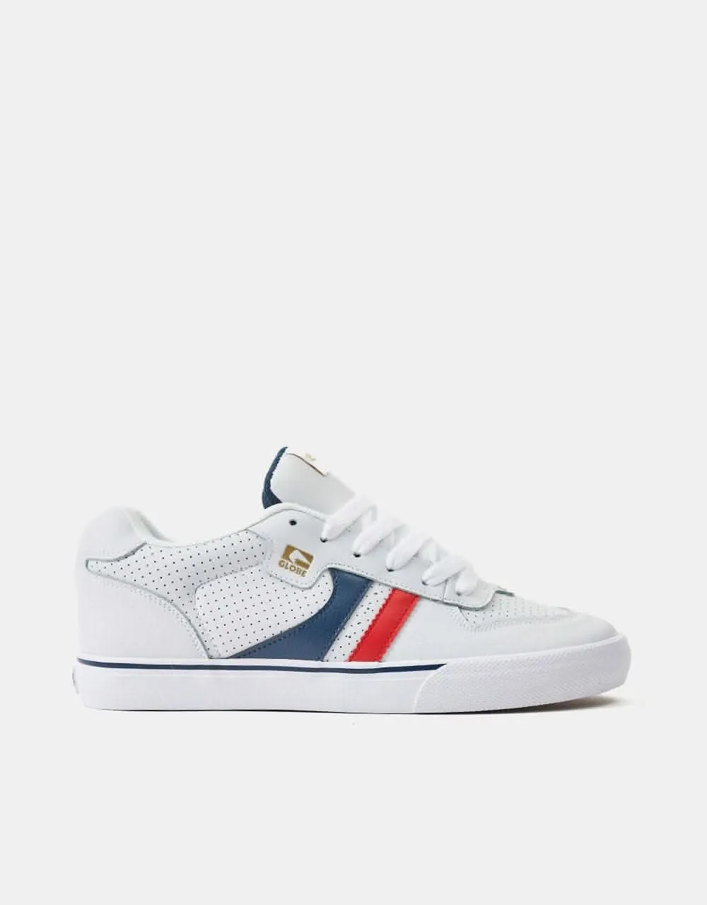 Globe Encore-2 Skate Shoes - White/Blue/Red